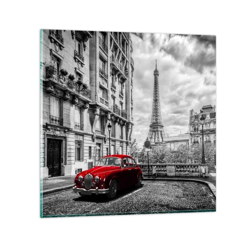 Obraz na skle - Dravec ve městě - 30x30 cm