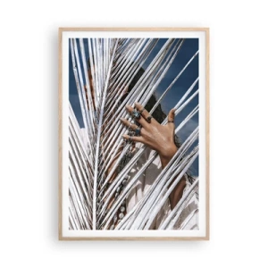 Plakát v rámu světlý dub - Šamanová holka? - 70x100 cm