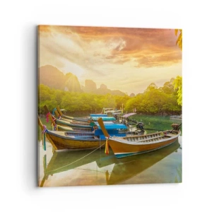 Obraz na plátně - Před rušným dnem - 70x70 cm