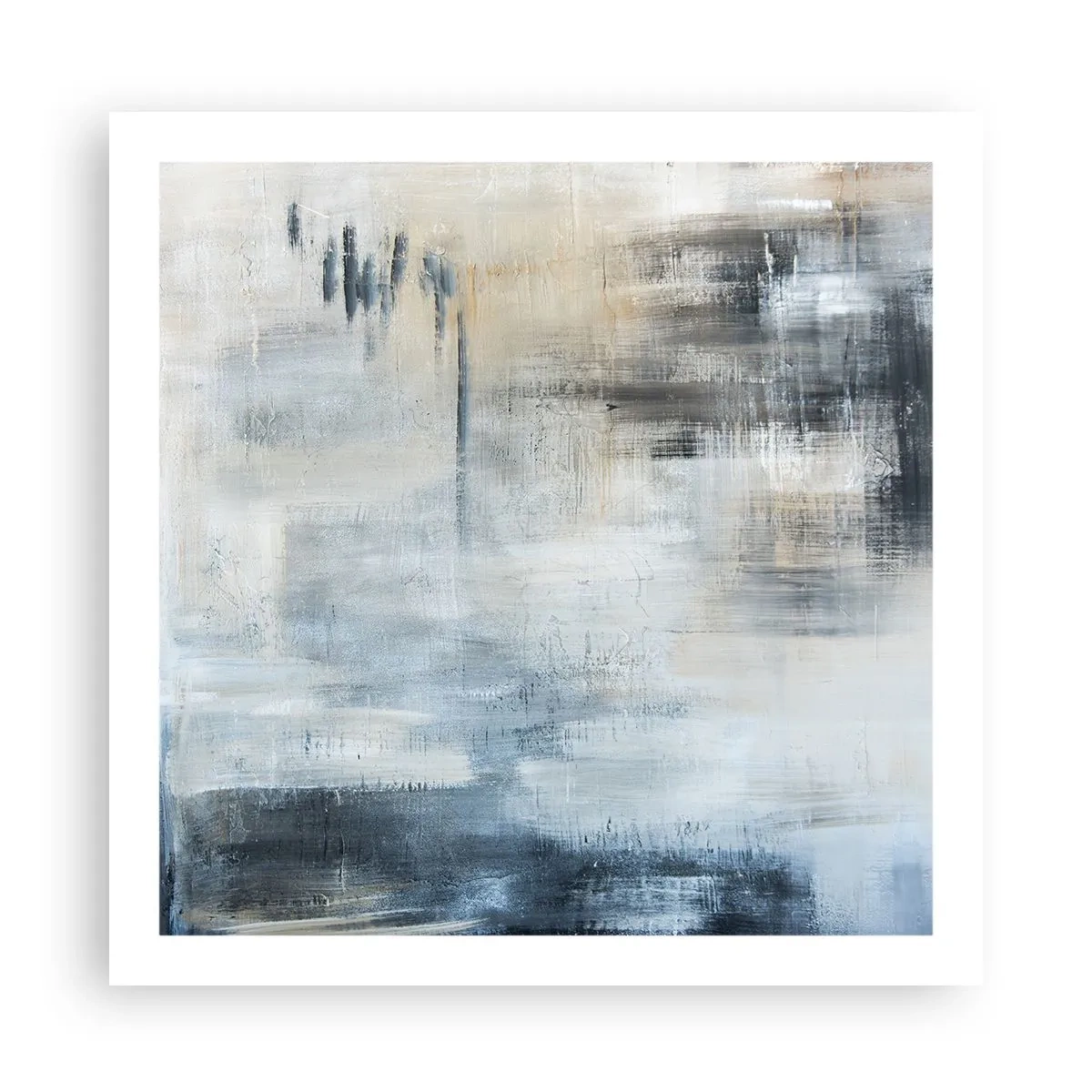 Plakát - Za závojem modré - 60x60 cm