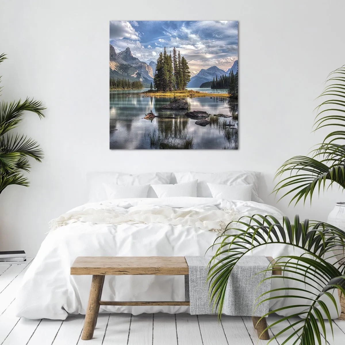 Obraz na plátně - U velké a čisté vody… - 60x60 cm