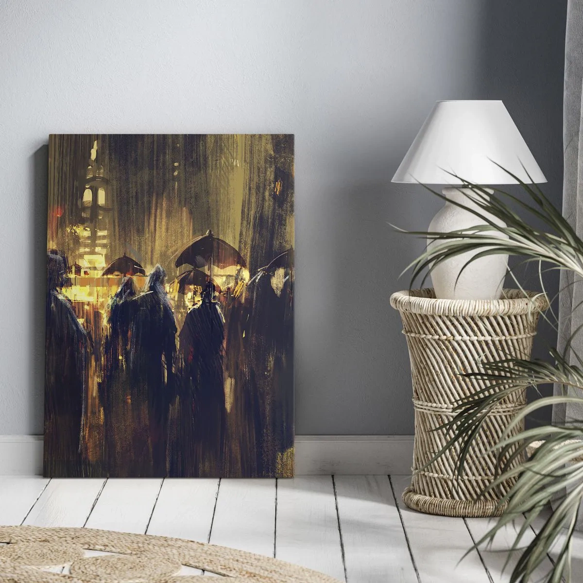 Obraz na plátně - Následovníci deště - 80x120 cm