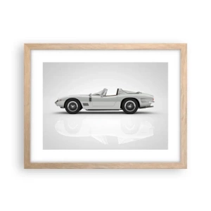 Plakát v rámu světlý dub - Příslib zábavy - 40x30 cm