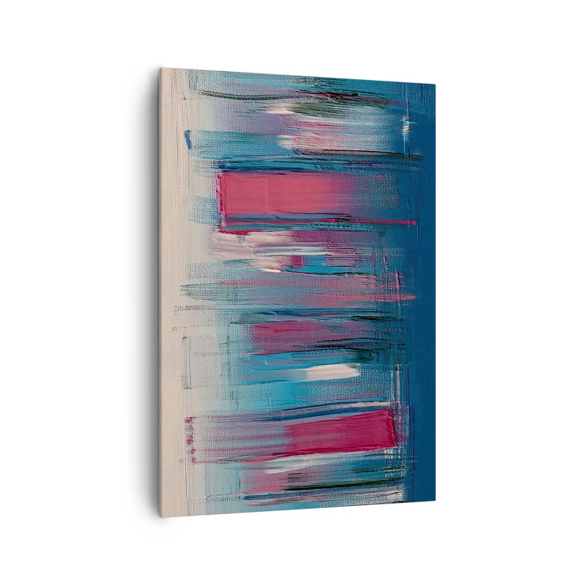 Obraz na plátně - Vertikální kompozice v modré a červené - 70x100 cm