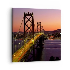 Obraz na plátně - Večer ve fialové - 30x30 cm