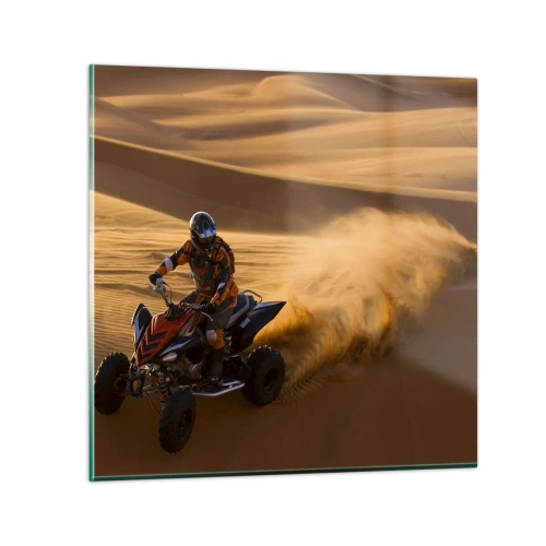 Obraz na skle - Na vlnách písku - 30x30 cm