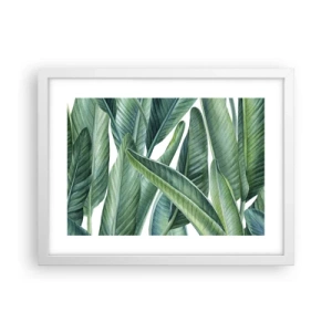 Plakát v bílém rámu - Prostě zelená - 40x30 cm