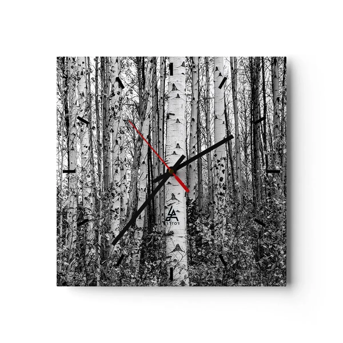 Nástěnné hodiny - Březová kolonáda - 30x30 cm