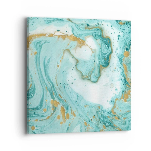 Obraz na plátně - Pod velkou vlnou z epochy Edo - 40x40 cm