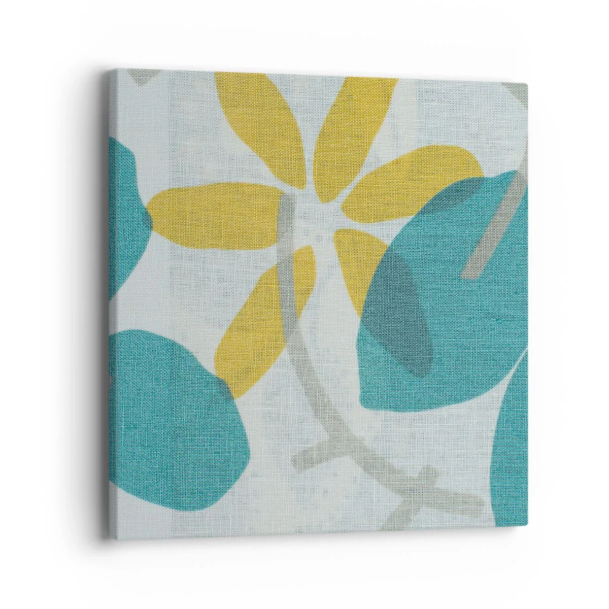 Obraz na plátně - Mezi azurovými listy - 40x40 cm