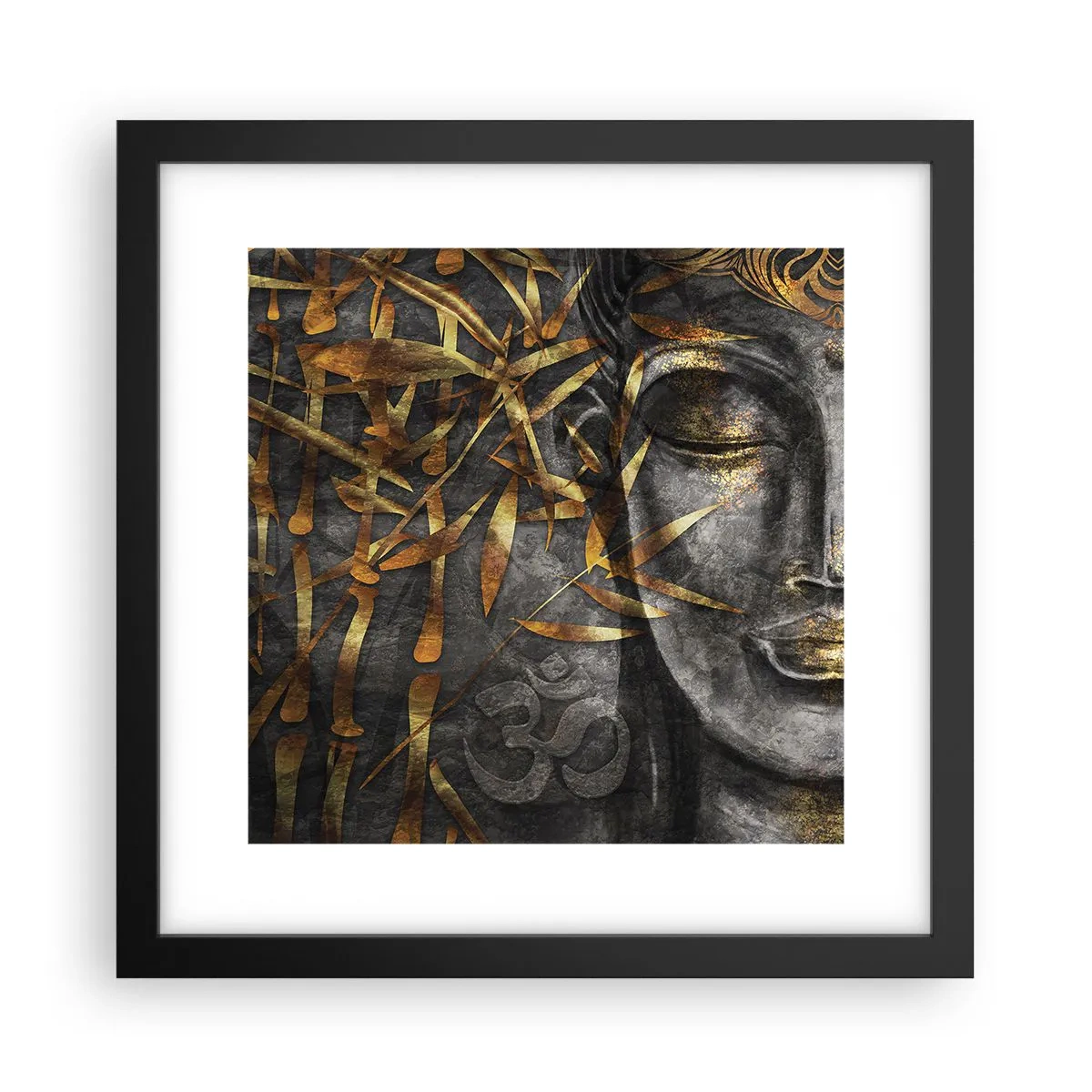 Plakát v černém rámu - Pociťte klid - 30x30 cm