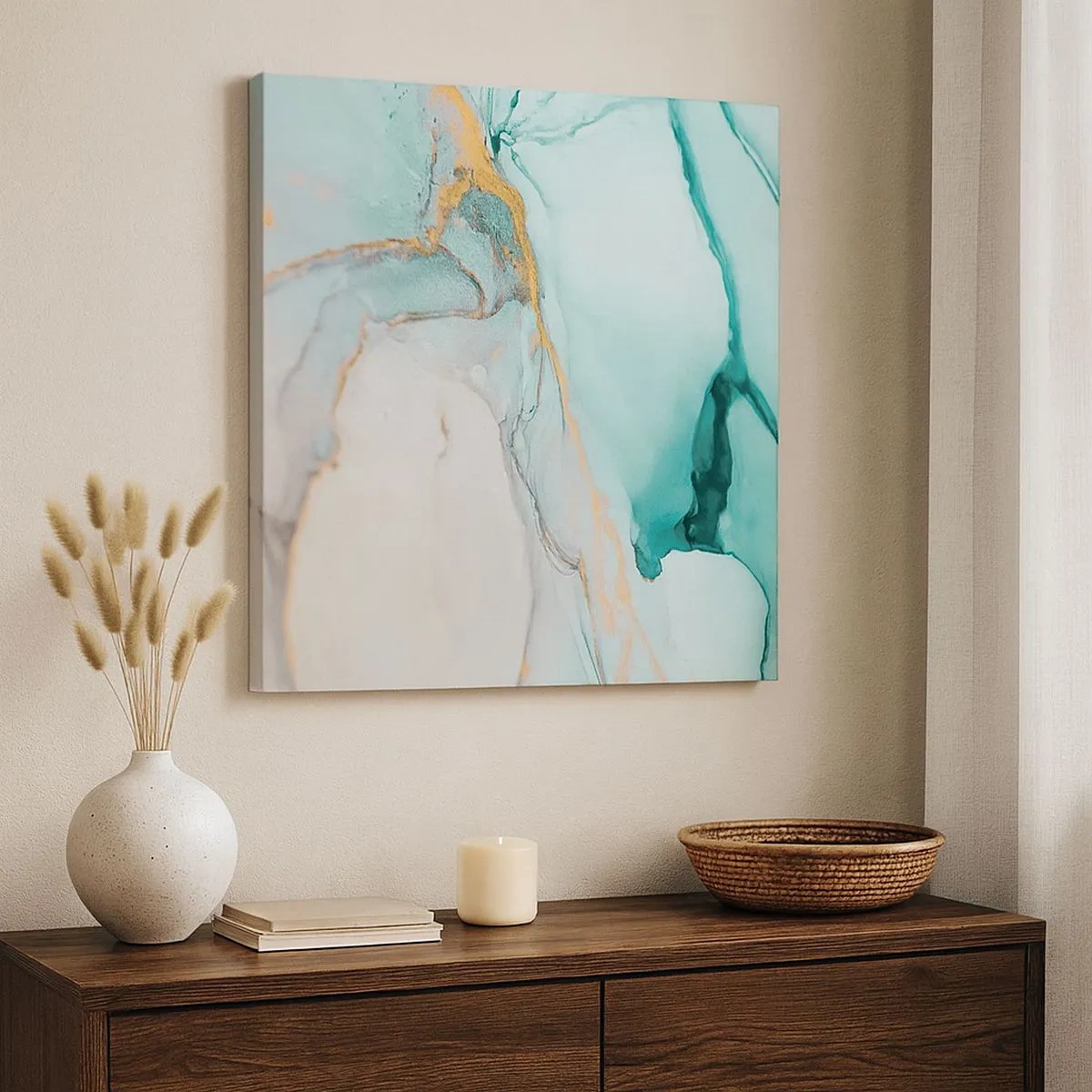 Obraz na plátně - Tanec tvarů a barev - 30x30 cm