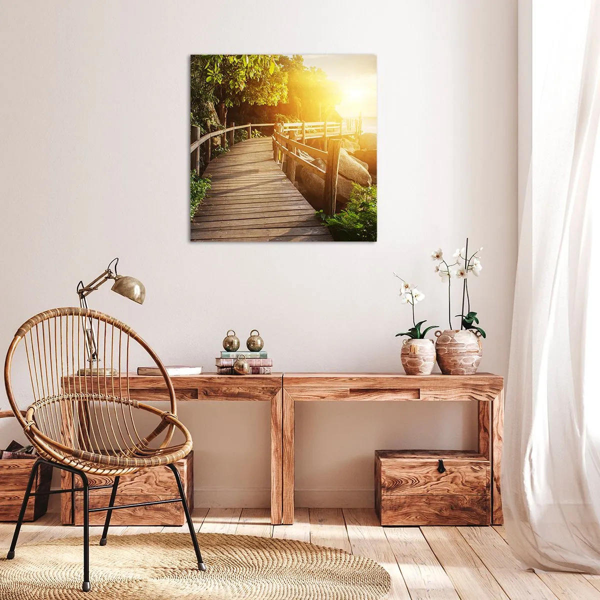 Obraz na plátně - Další zatáčka, další zázraky - 70x70 cm