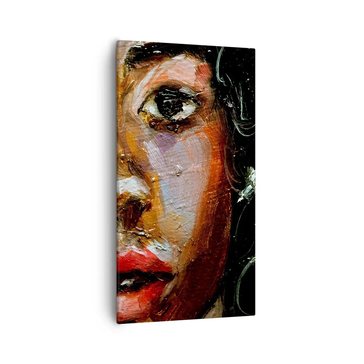 Obraz na plátně - Černá a jas - 55x100 cm