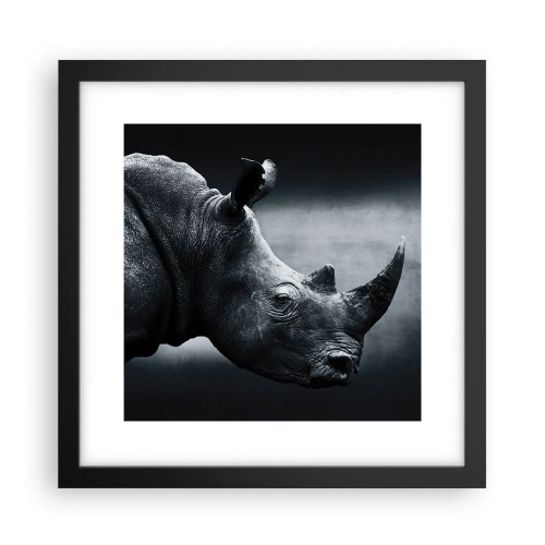Plakát v černém rámu - Pravý profil - 30x30 cm