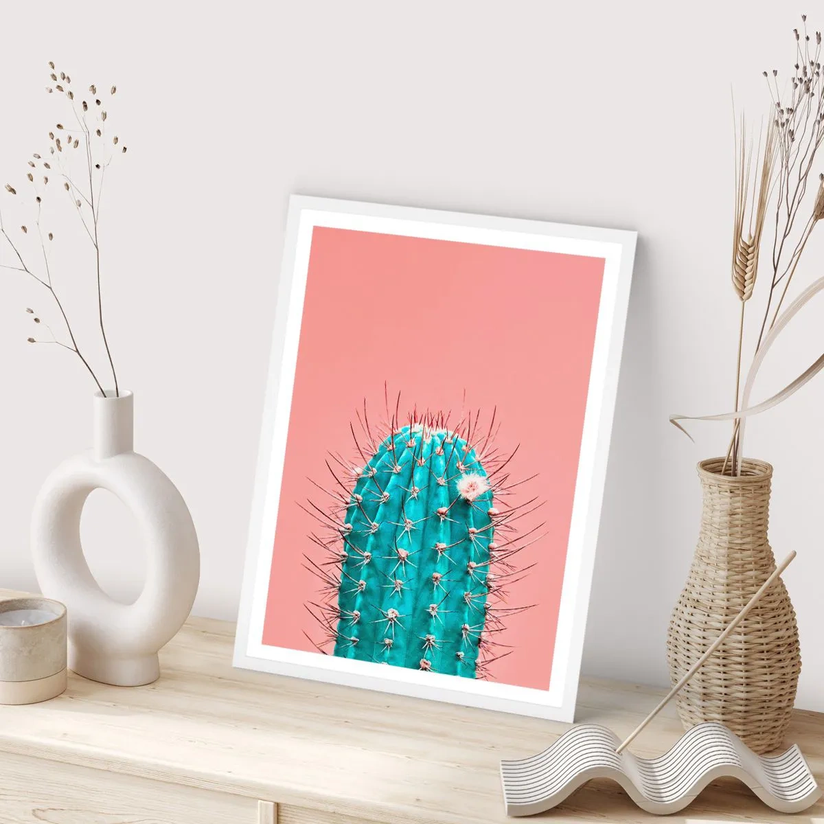 Plakát v bílém rámu - Jen koukej - 70x100 cm