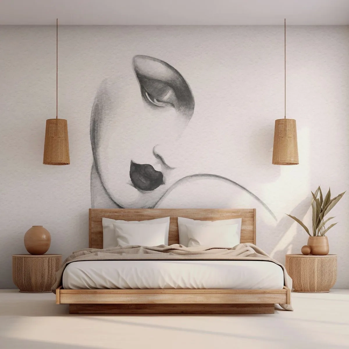 Fototapeta Samolepicí Deluxe Sticker - Ve stylu Lempické - Portrét ženy, ženská tvář, Kus - 100x70 cm