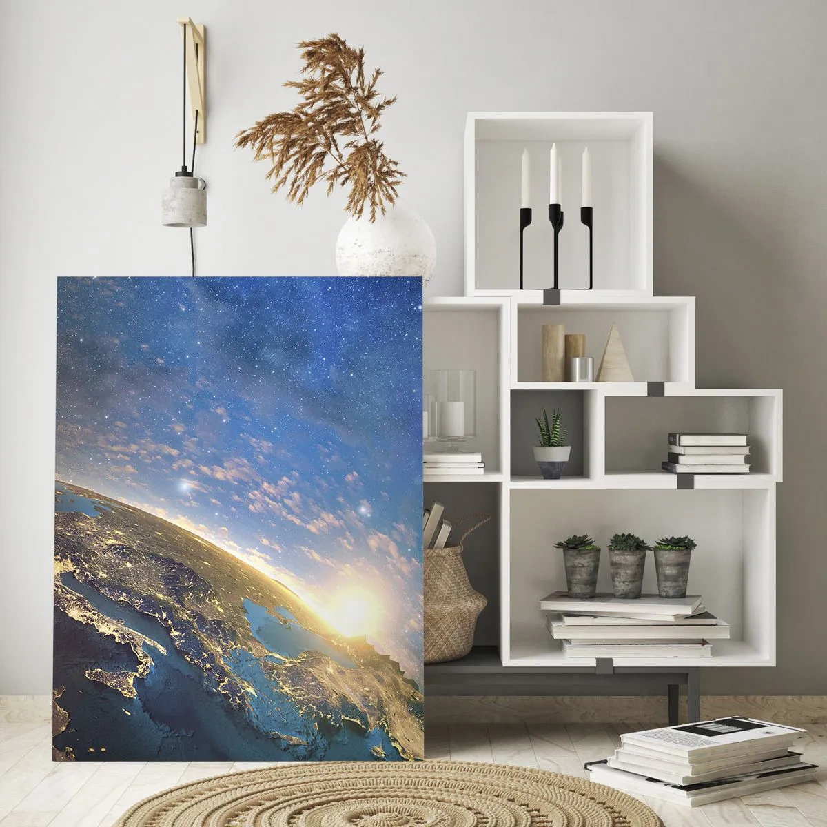 Obraz na skle - Podívejme se na sebe s odstupem - 50x70 cm