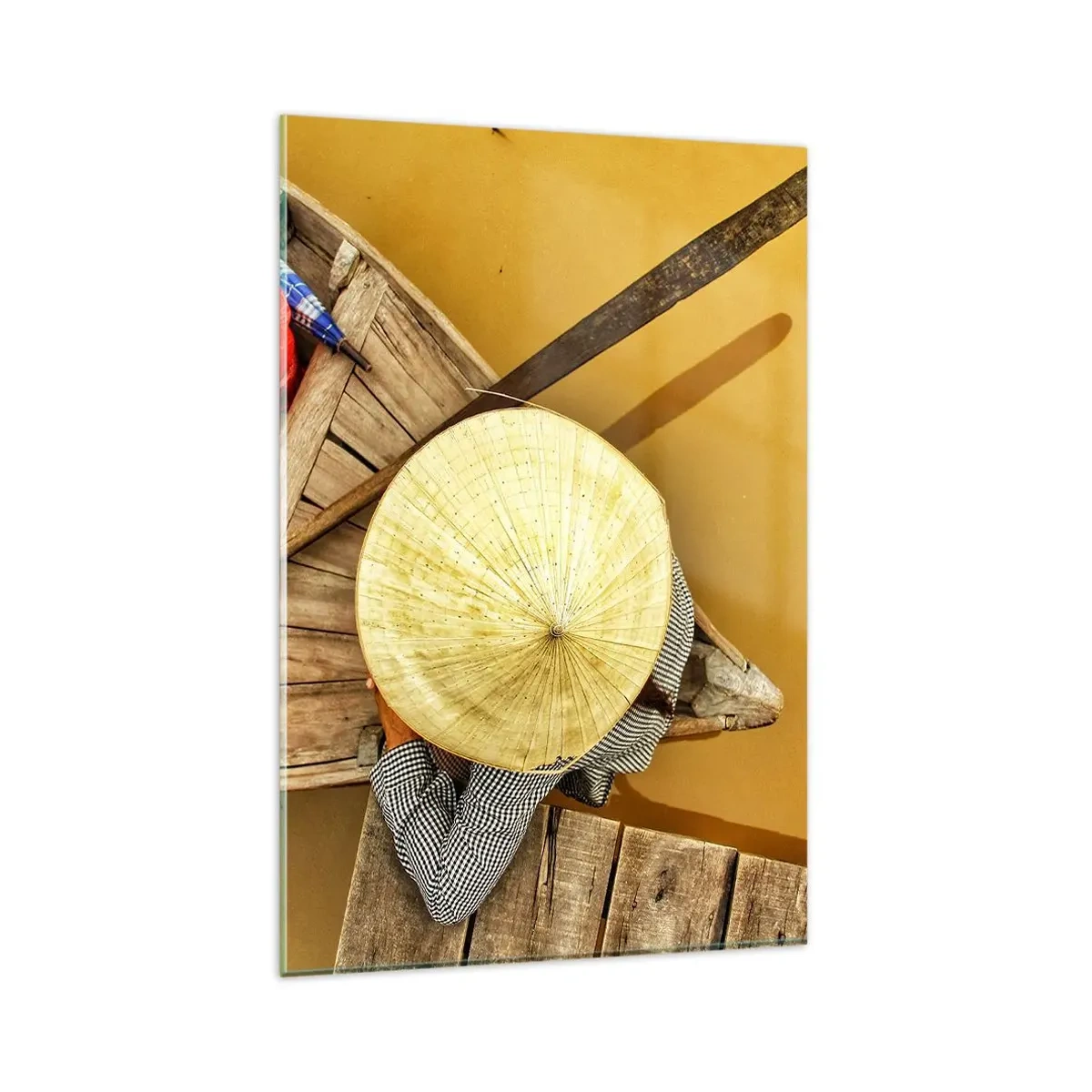 Obraz na skle - Život na žluté řece - 80x120 cm