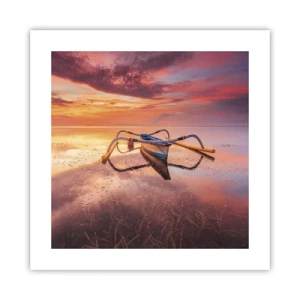 Plakát - Klid tropického večera - 40x40 cm