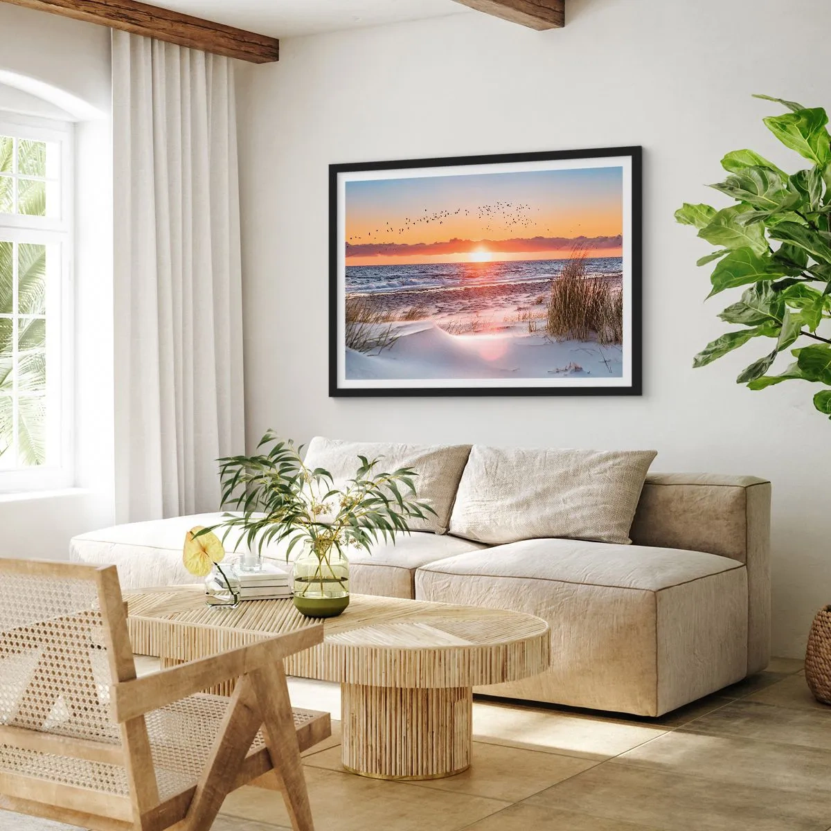Plakát v černém rámu - Horizontální krajina - 70x50 cm