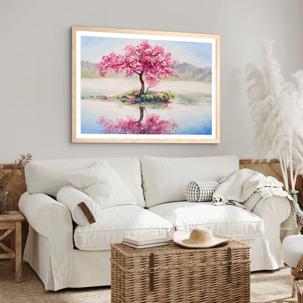 Plakát v rámu světlý dub - Svátek jara - 100x70 cm