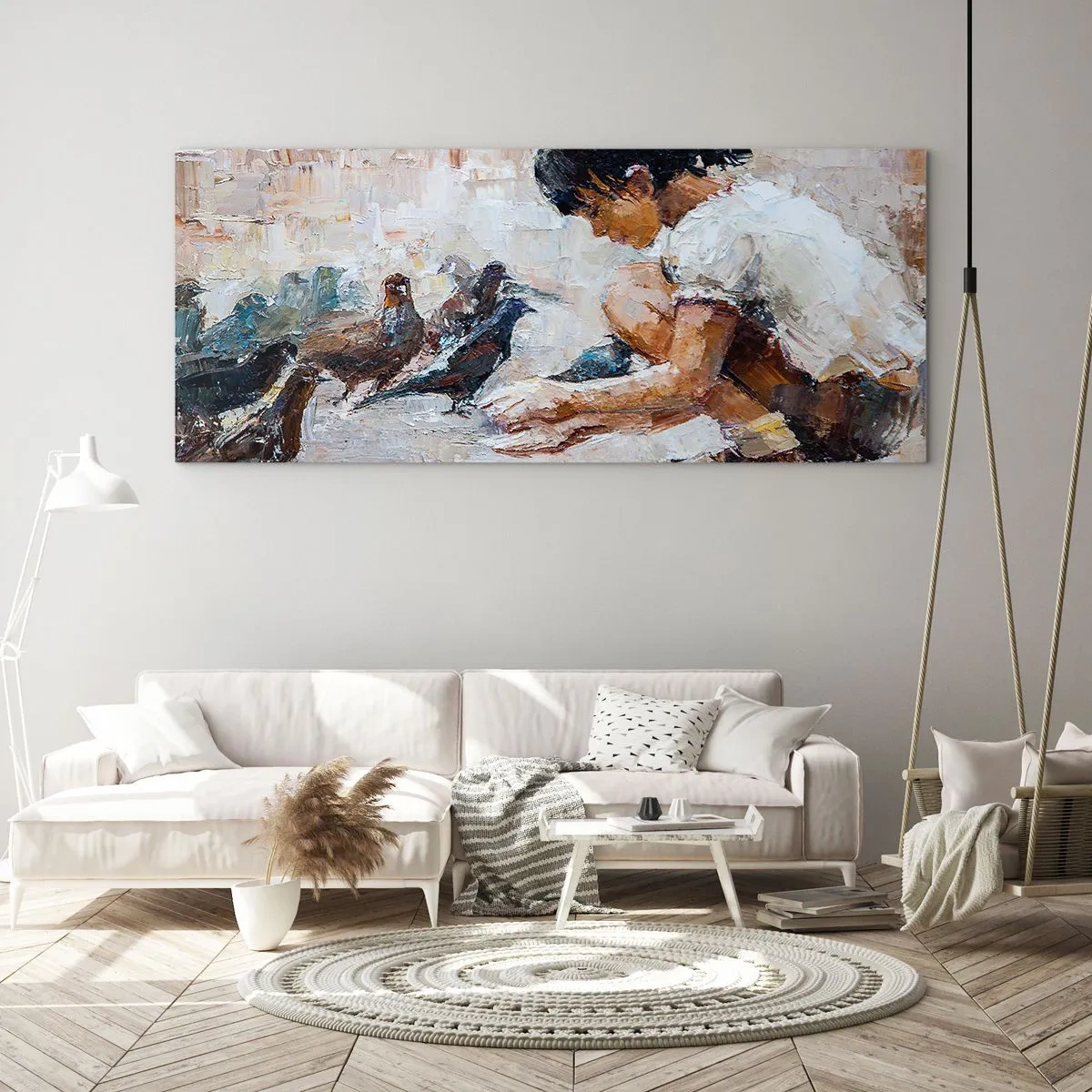 Obraz na skle - Maličcí a nejmilejší - 100x40 cm