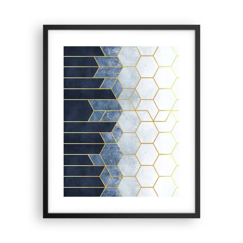 Plakát v černém rámu - Kompozice v synkopickém rytmu - 40x50 cm