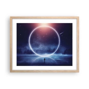 Plakát v rámu světlý dub - Už jsou tady… - 50x40 cm