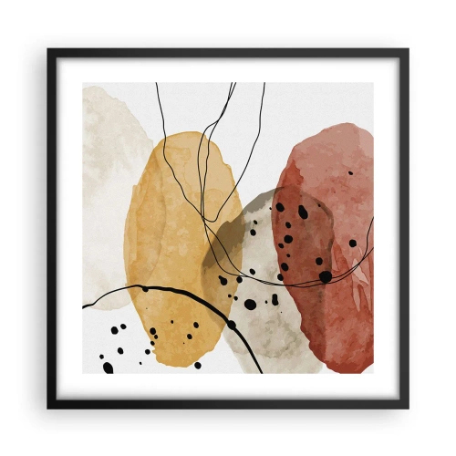 Plakát v černém rámu - Jako lehký, průzračný vzduch - 50x50 cm