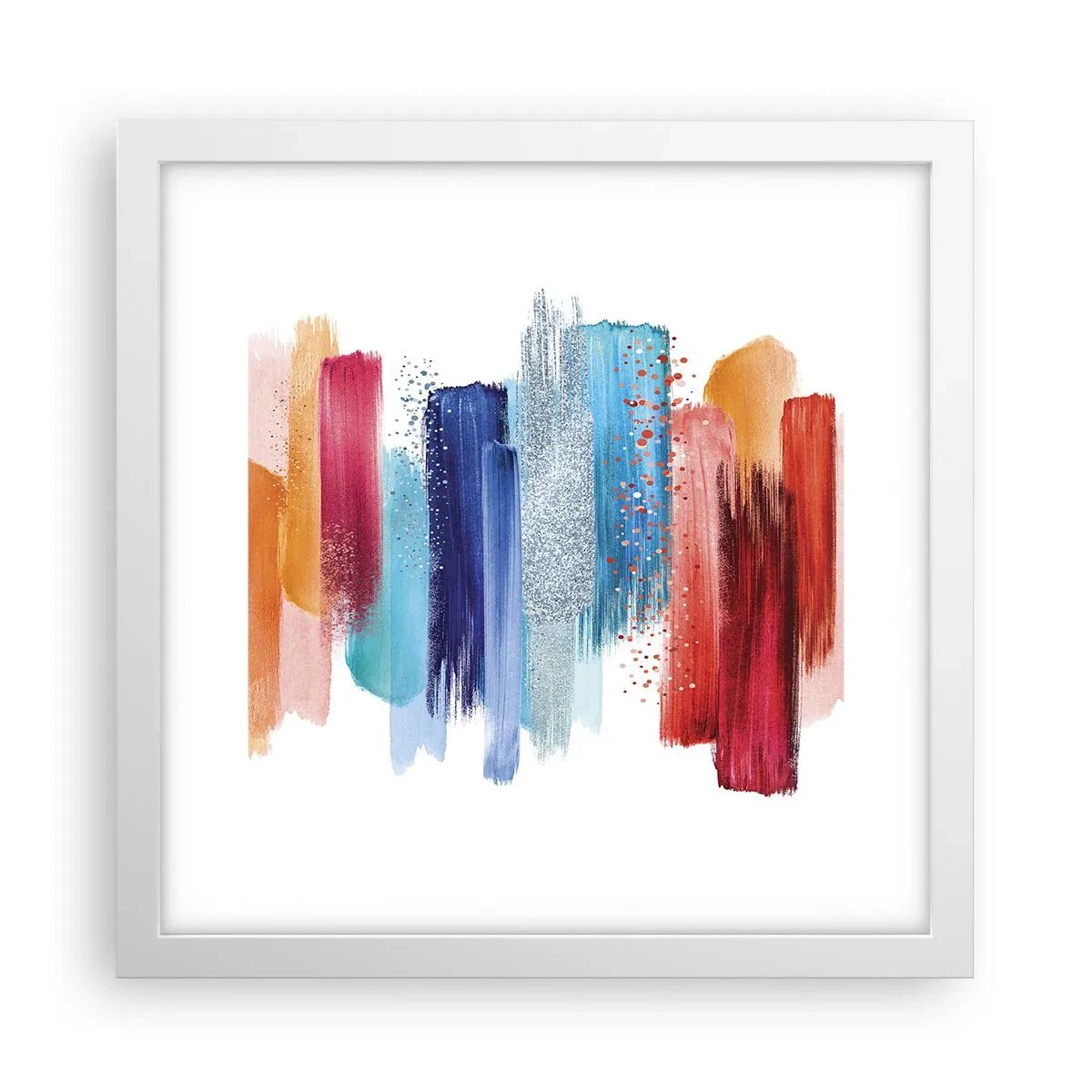 Plakát v bílém rámu - Nahoru a dolů - 30x30 cm