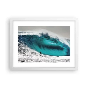 Plakát v bílém rámu - Výzva přijata - 40x30 cm