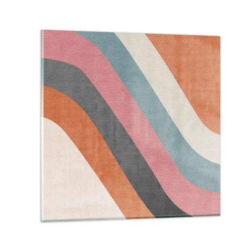 Obraz na skle - Diagonální kompozice – pohyb - 60x60 cm