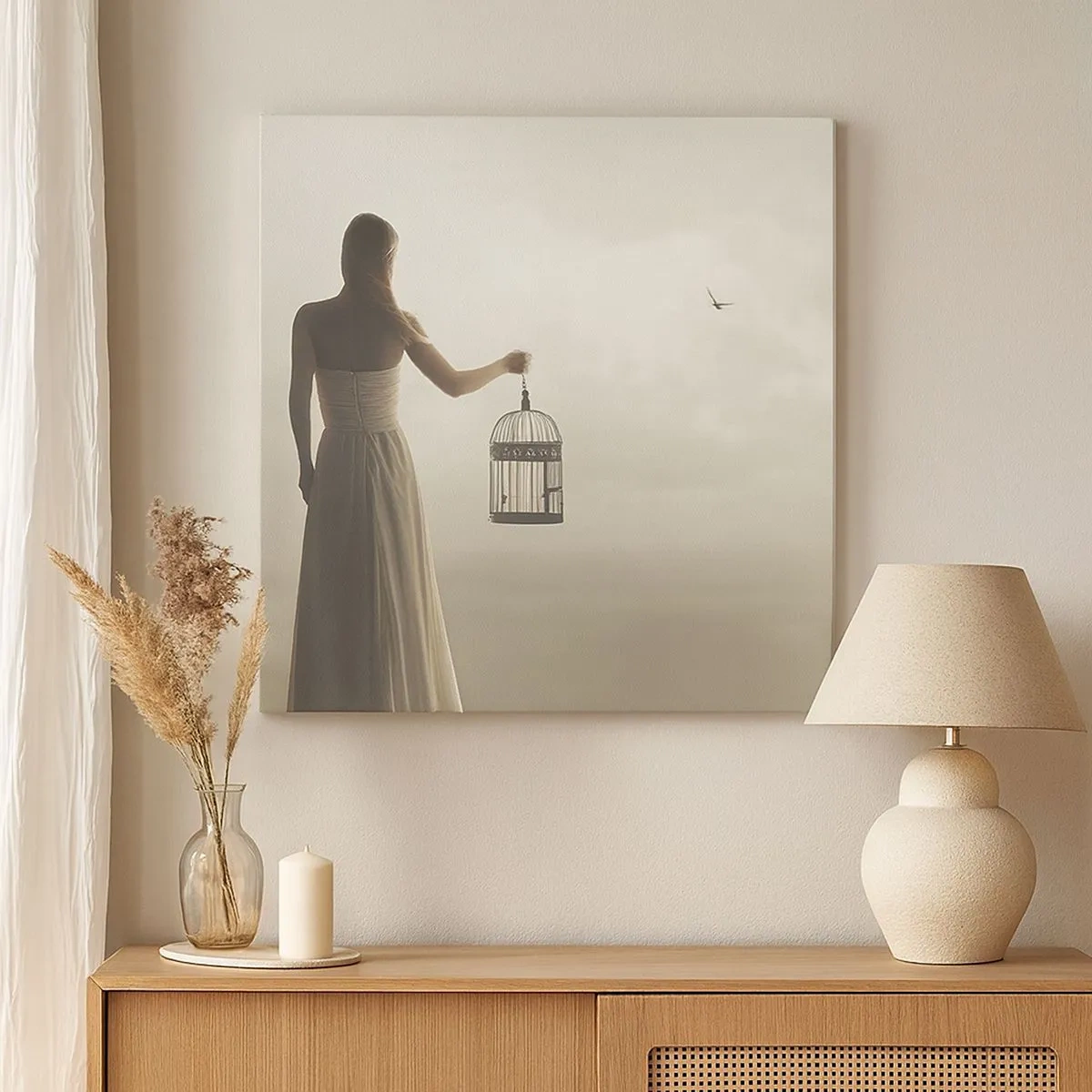 Obraz na plátně - Buď svobodná - 30x30 cm