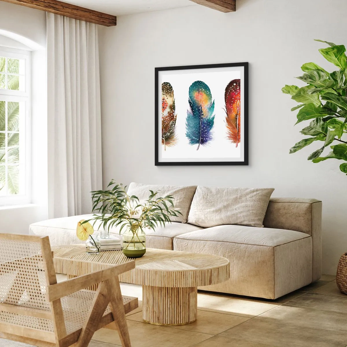 Plakát v černém rámu - Rituály, obřady, tajemství - 60x60 cm