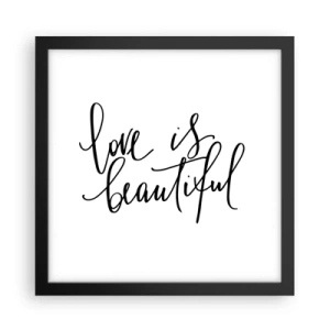 Plakát v černém rámu - Přečti a zopakuj - 30x30 cm