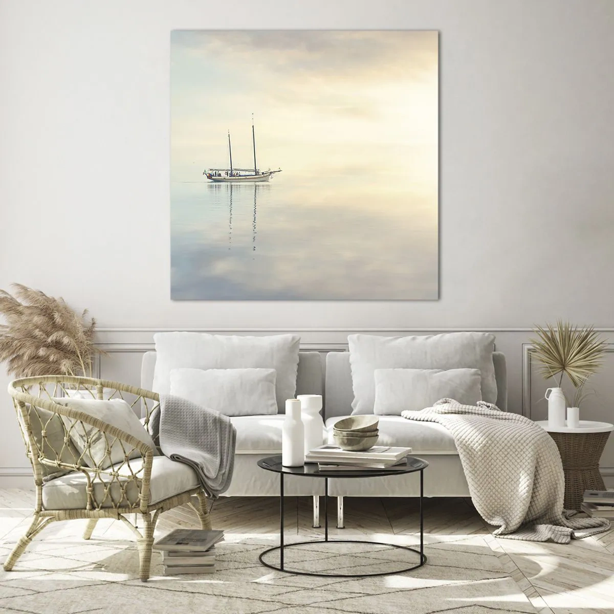 Obraz na skle - V moři ticha - 30x30 cm