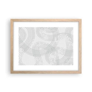 Plakát v rámu světlý dub - Snadné východisko neexistuje - 40x30 cm