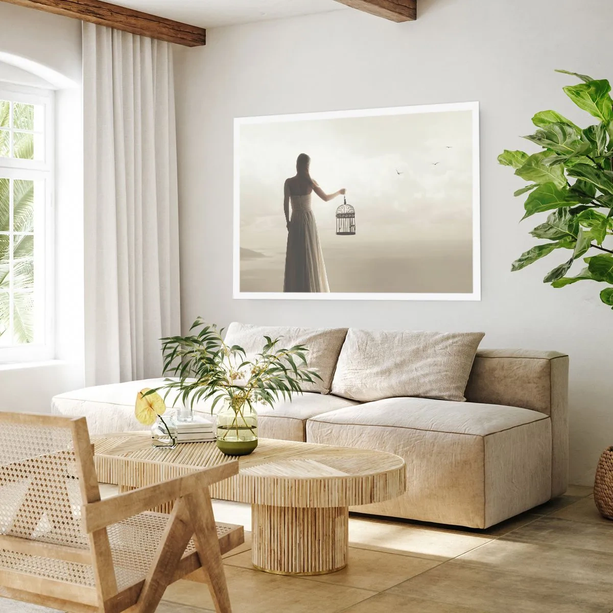 Plakát - Buď svobodná - 91x61 cm