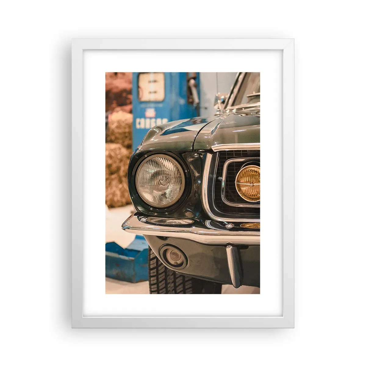 Plakát v bílém rámu - Setkání s legendou - 30x40 cm