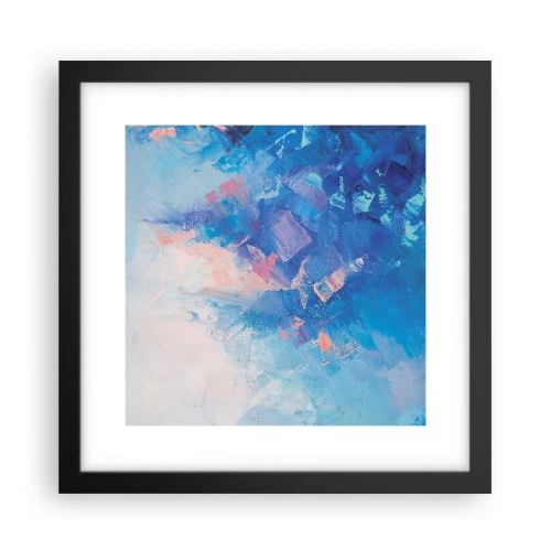 Plakát v černém rámu - Zimní abstrakce - 30x30 cm