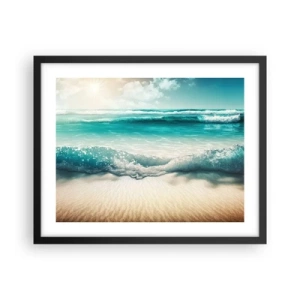 Plakát v černém rámu - Klid oceánu - 50x40 cm