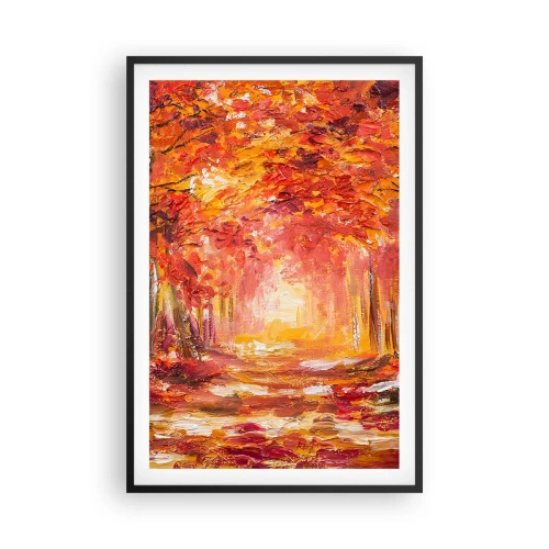 Plakát v černém rámu - Měděný les - 61x91 cm