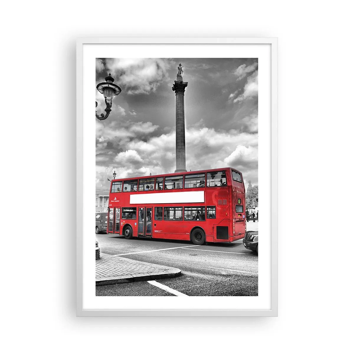 Plakát v bílém rámu - Skutečné krevní řečiště města - 50x70 cm