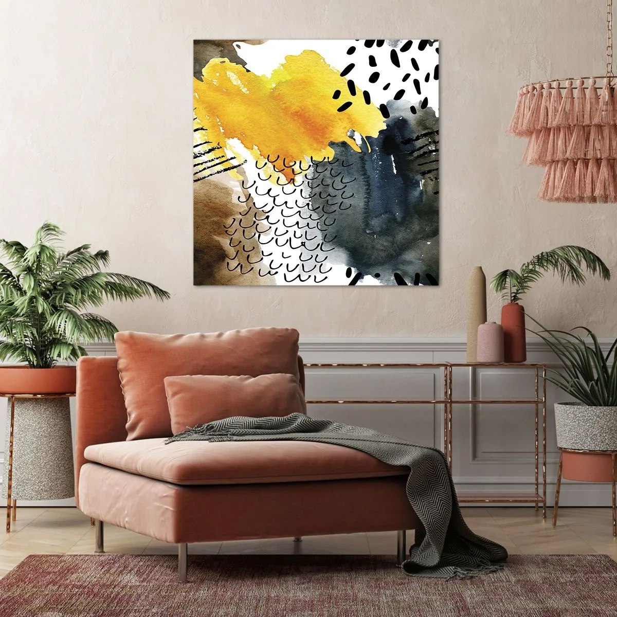 Obraz na plátně - Setkání živlů - 60x60 cm