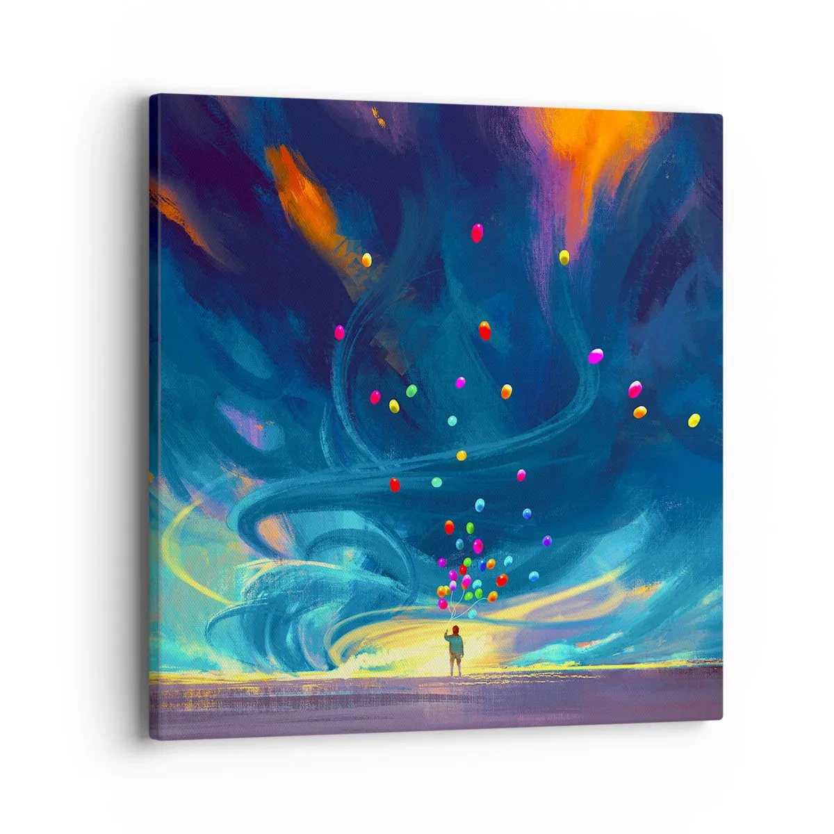 Obraz na plátně - Na modrý vítr - 40x40 cm