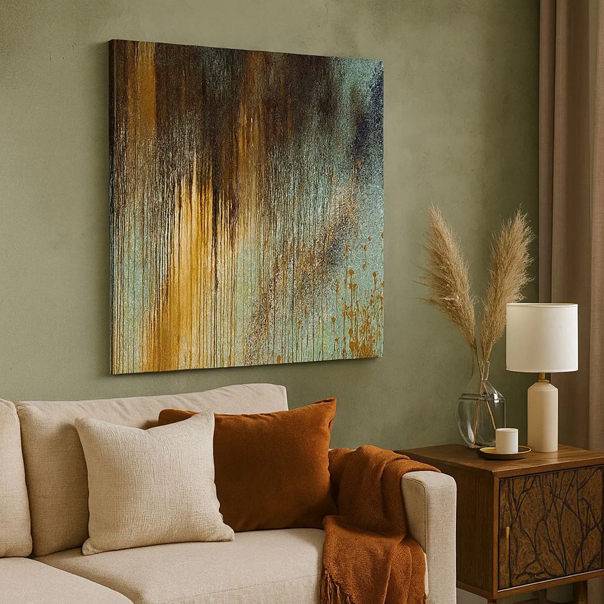 Obraz na plátně - Nenáhodná barevná kompozice - 30x30 cm