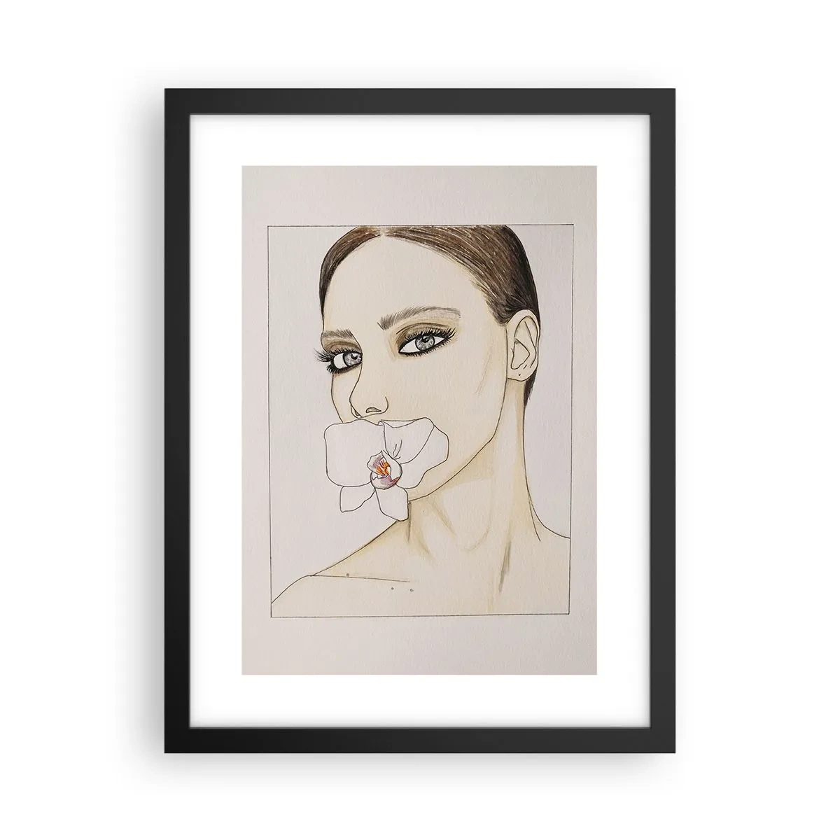 Plakát v černém rámu - Symbol elegance a krásy - 30x40 cm