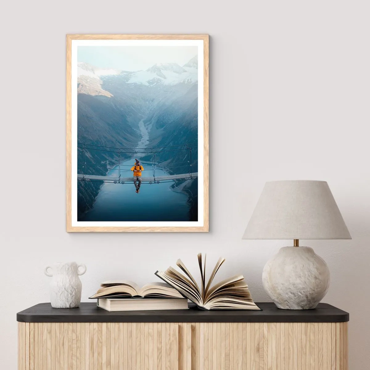 Plakát v rámu světlý dub - Okouzlený v spánku - 70x100 cm