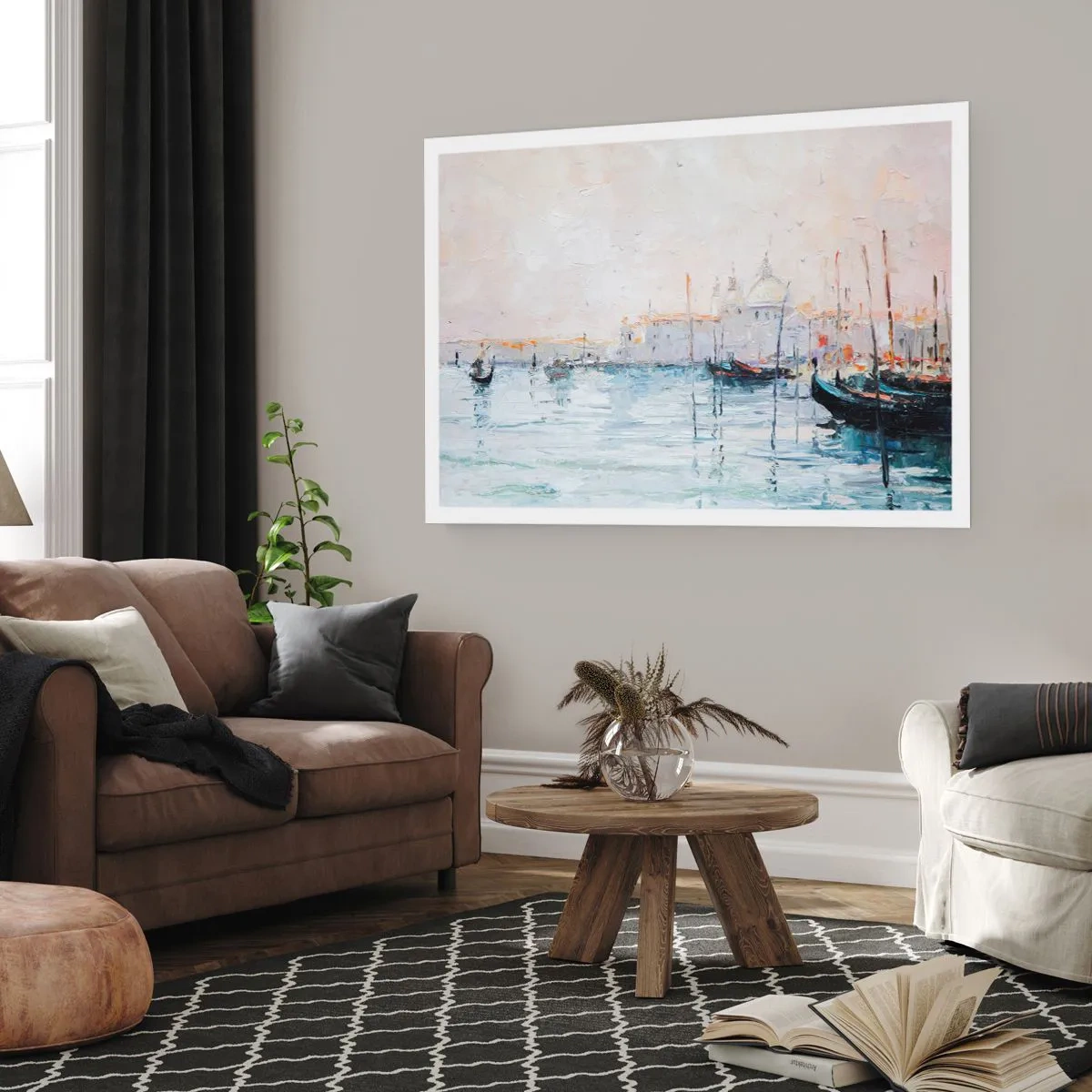 Plakát - Za vodou, za mlhou - 50x40 cm